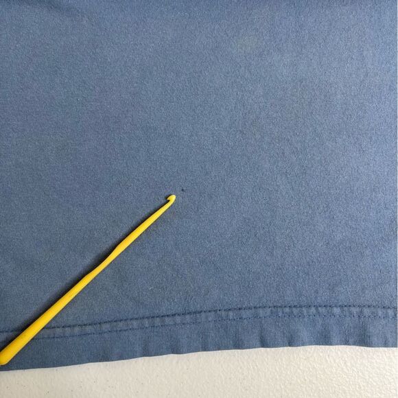 Vintage 90s Guess Jeans Teen Spirit Blue Crew T Shirt Short Sleeve Women Large - Picture 9 of 14